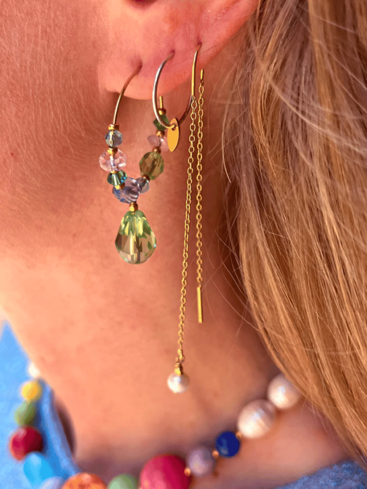 remix by sofie, by thiim, earrings, earrings, jewelry, earrings with glass crystals
