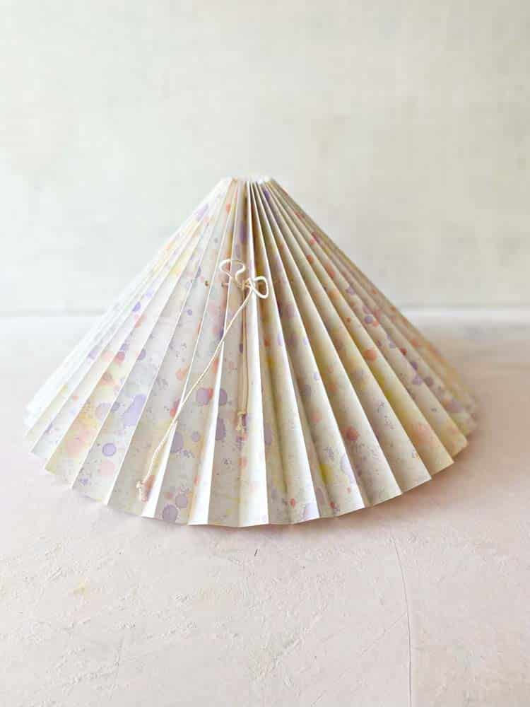 handmade lampshade, pleated lampshade, lampshade from pink rose lamps, remix by Sofia, splash lampshades.