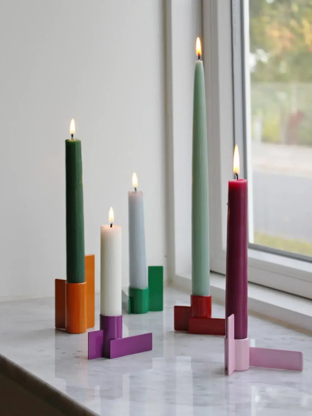 remix by sofie, stencils, candlesticks, candlesticks and steel