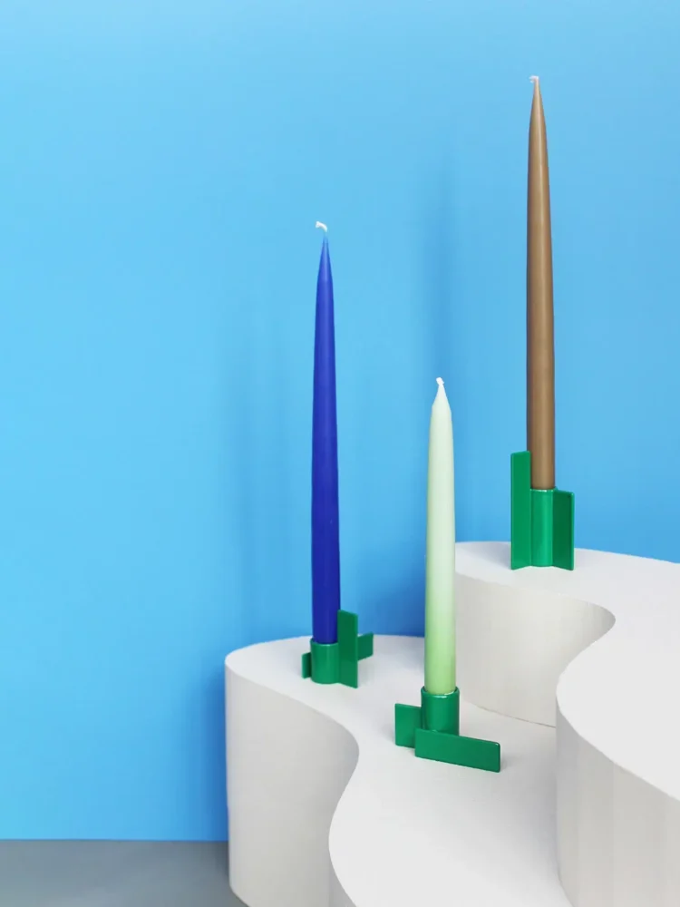 remix by sofie, stencils, candlestick, candlestick in steel