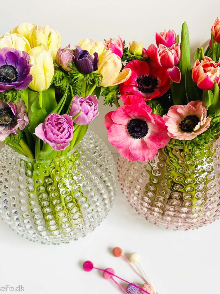A porcupine vase in 24 cm in clear Anna von Lipa
