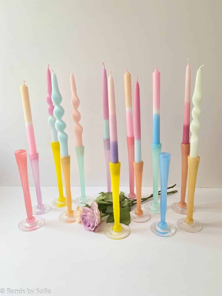 hand blown candlesticks, mouth blown glass, anne florh, mouth blown candlesticks, candlestick, glass candlestick, candleholders, candle sticks, glass candlestick