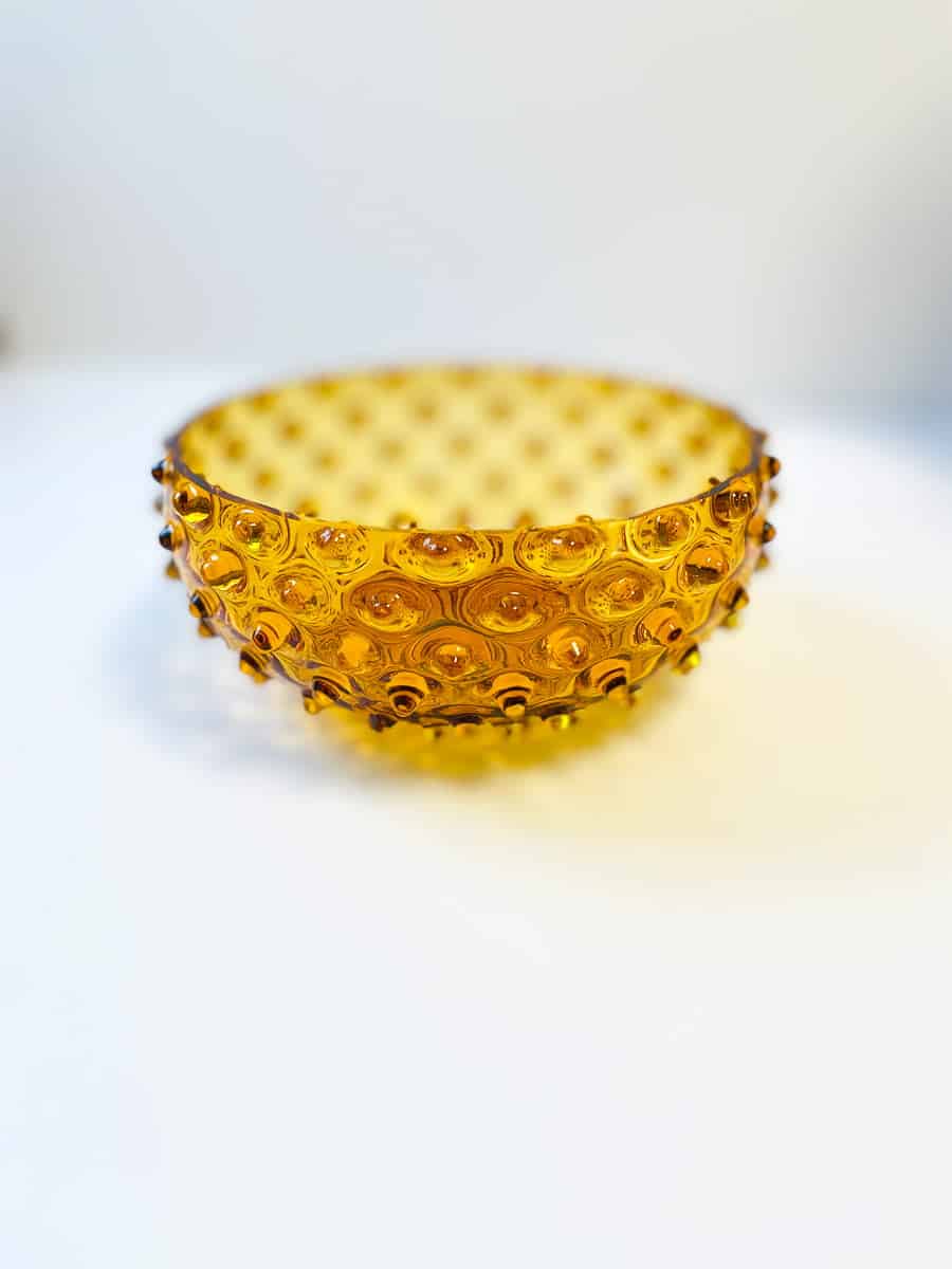 Anna von Lipa bowl, hedgehog bowl, hedgehog bowl, glass bowl, stained glass,