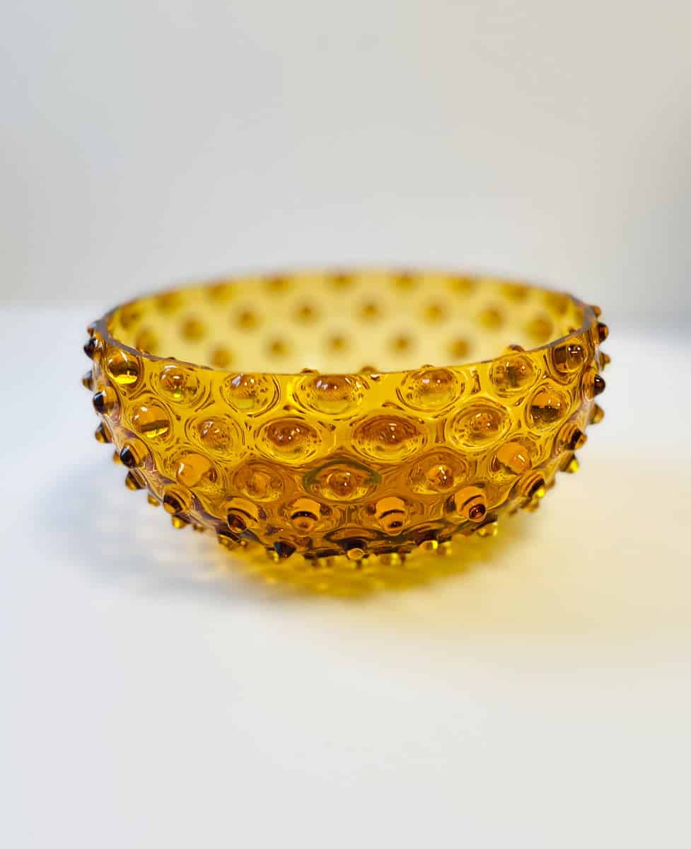 Anna von Lipa bowl, hedgehog bowl, hedgehog bowl, glass bowl, stained glass,