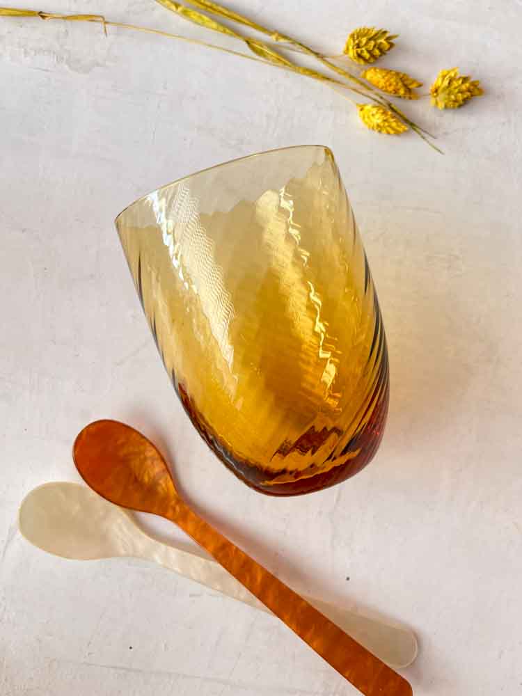 spiral glass dark amber, anna von lipa, anna von lipa glass, anna von lipa retailer, remix by sofie, mix 6 match gla, swirl glass, wave glass, hedgehog glass, harlequin glass, bamboo glass, colorful glass, splash glass, confetti glass, anna von lipa jugs, spiral jugs, annavonlipa wine glass, anna von lipa champagne glass, vase, confetti vase, swirl vase, oslo vase, hedgehog jug, hedgehog jug, eiffel jug, 2 liter hedgehog jug, longdrink glass, tapas bowl