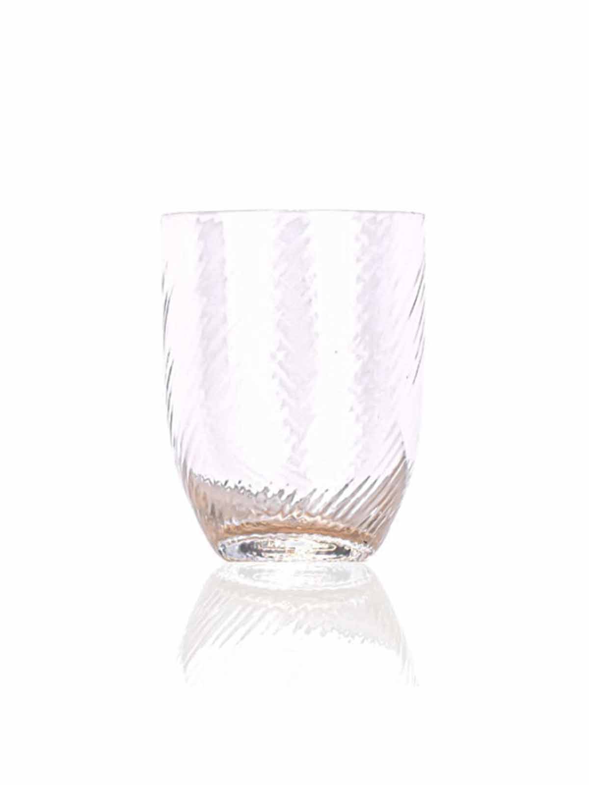 spiral glass in clear, olive glass, bamboo glass, anna von lipa mix & match, swil glass, wawe glass, harlequin glass, tumbler, water glass, drinking glass, drinking glass, stained glass, home interior, table setting, glass from anna von lipa, anna von lipa dealer, remix by sofie