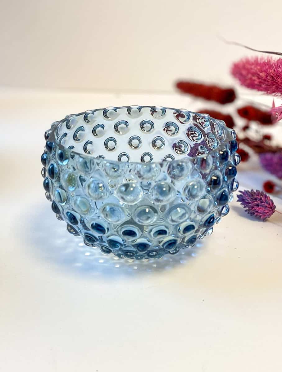 Anna von Lipa, Anna von Lipa glass, Annavon Lipa porcupine glass, tapas bowl, tapas bowl, bowl, porcupine bowl, snack bowl, glass bowl, tapas bowl.