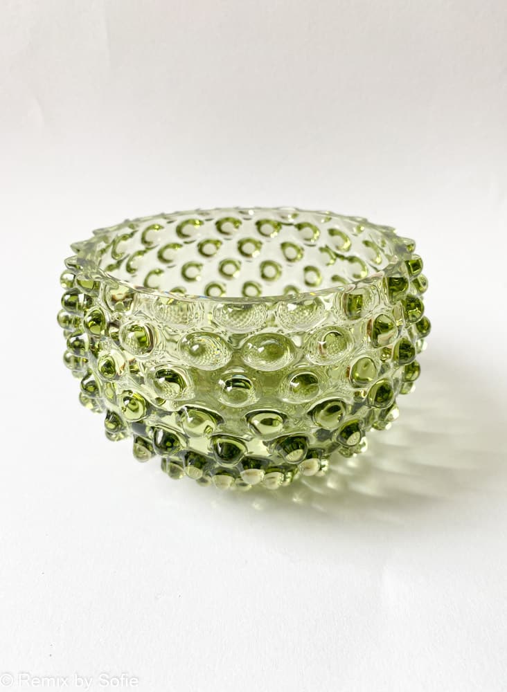 Anna von Lipa, Anna von Lipa glass, Annavon Lipa porcupine glass, tapas bowl, tapas bowl, bowl, porcupine bowl, snack bowl, glass bowl, tapas bowl.