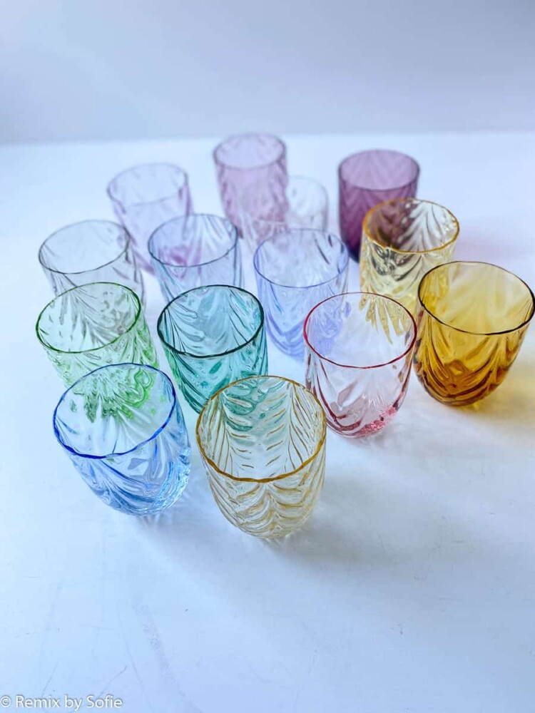 anna von lipa mix & match, swil glass, wawe glass, harlequin glass, tumbler, water glass, drinking glass, drinking glass, stained glass, interior, table setting, glass from anna von lipamundblosd glass, bohemian glass, anna von lipa mix & match, swil glass, wawe glass, harlequin glass, tumbler, water glass, drinking glass, drinking glass