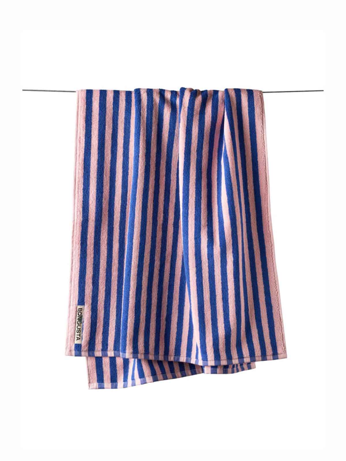 remix by sofie, bongusta, towel, guest towel.bathroom, organic cotton, striped towel, bathing suit.