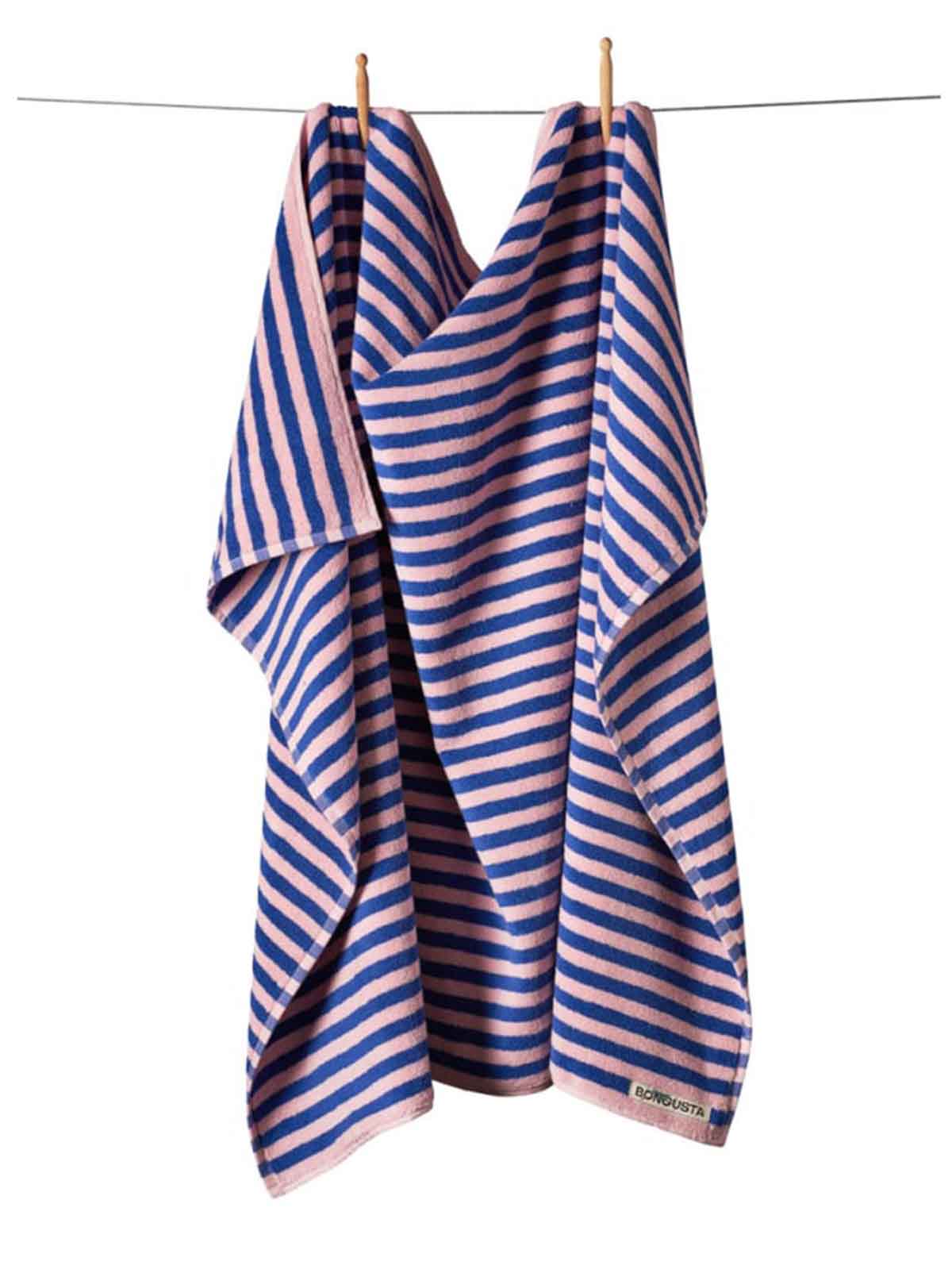 remix by sofie, bongusta, towel, guest towel.bathroom, organic cotton, striped towel, bathing suit.