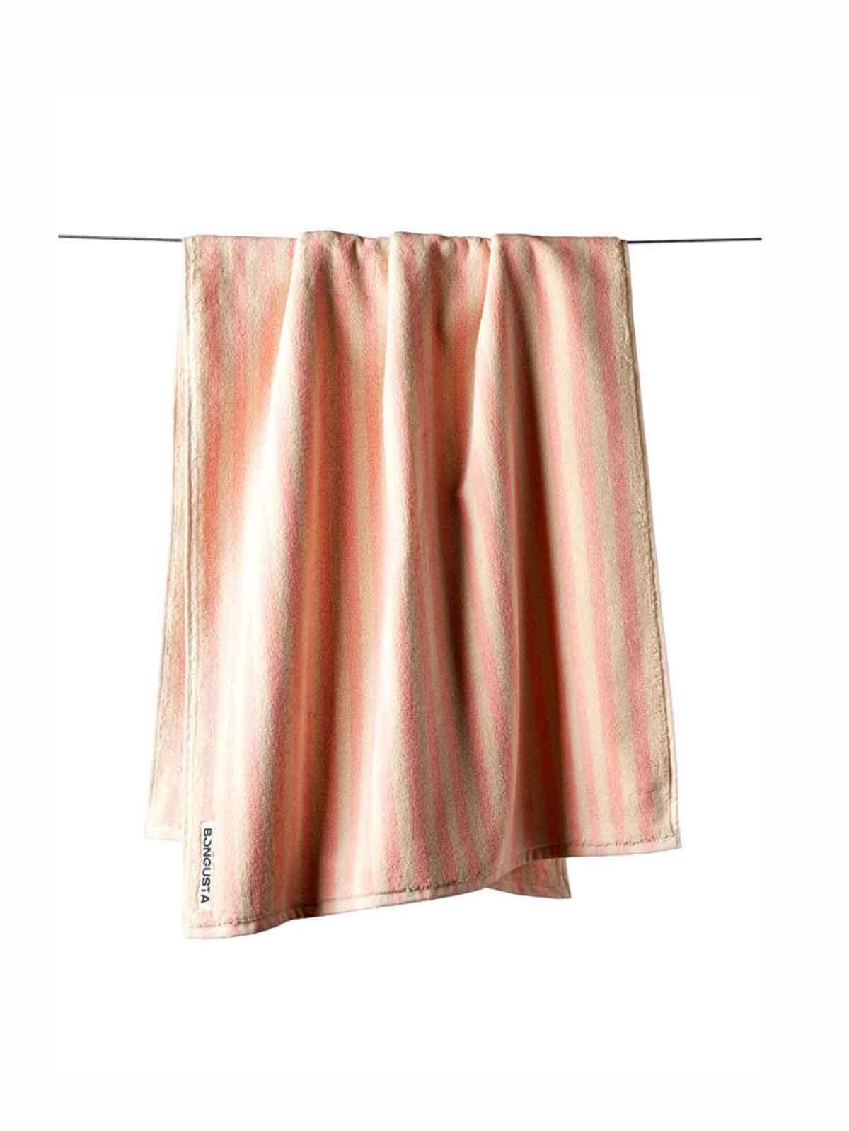 remix by sofie, bongusta, towel, guest towel.bathroom, organic cotton, striped towel, bathing suit.