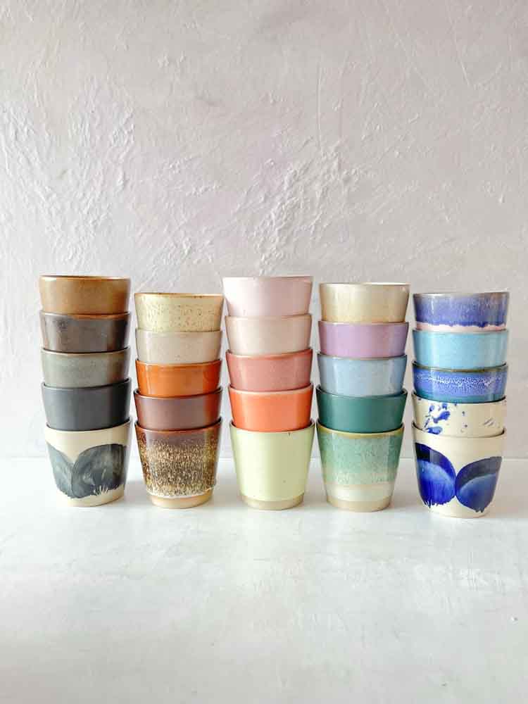 ceramic cup, ceramic cups, ceramic mug, cup with handle, cup without handle, espresso cup, cortado cup, cup, cups, remix by sofie, bornholms ceramics factory,