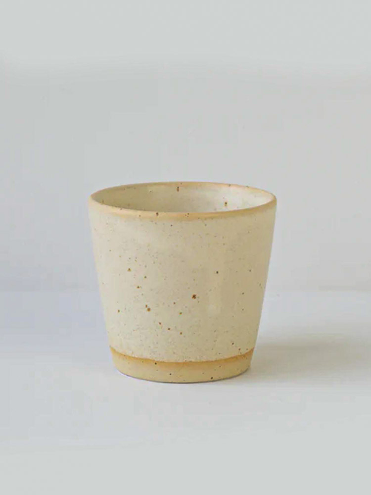 ceramic cup without handle - island cup Bornholm ceramic factory cream
