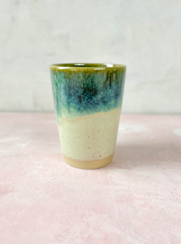 Bornholm's ceramics factory, island cup, cup, coffee cup, original island cup, remix by Sophie, tableware, tall island cup, tall island cup.