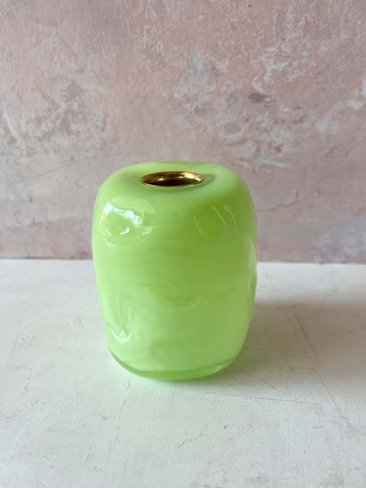 glass blow jewelry bowls, glass bowl for nips, remix by Sofia, candlesticks, tidal candlesticks, mouth blown glass.