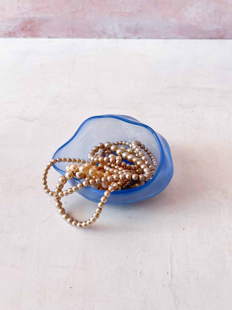 glass blow jewelry bowls, glass bowl for nips