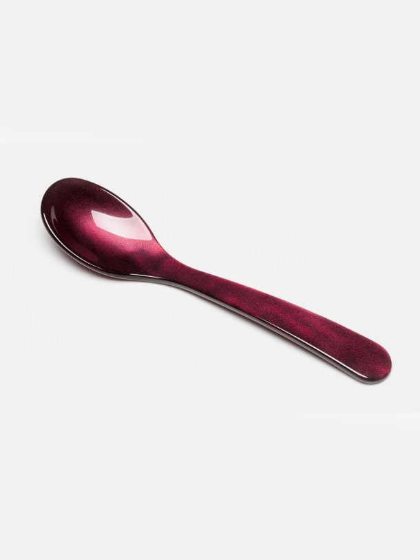 remix by Sofia, spoon, egg spoon, cutlery, acrylic glass, table setting, Easter table, brunch, colored cutlery, colored cutlery, retro cutlery,