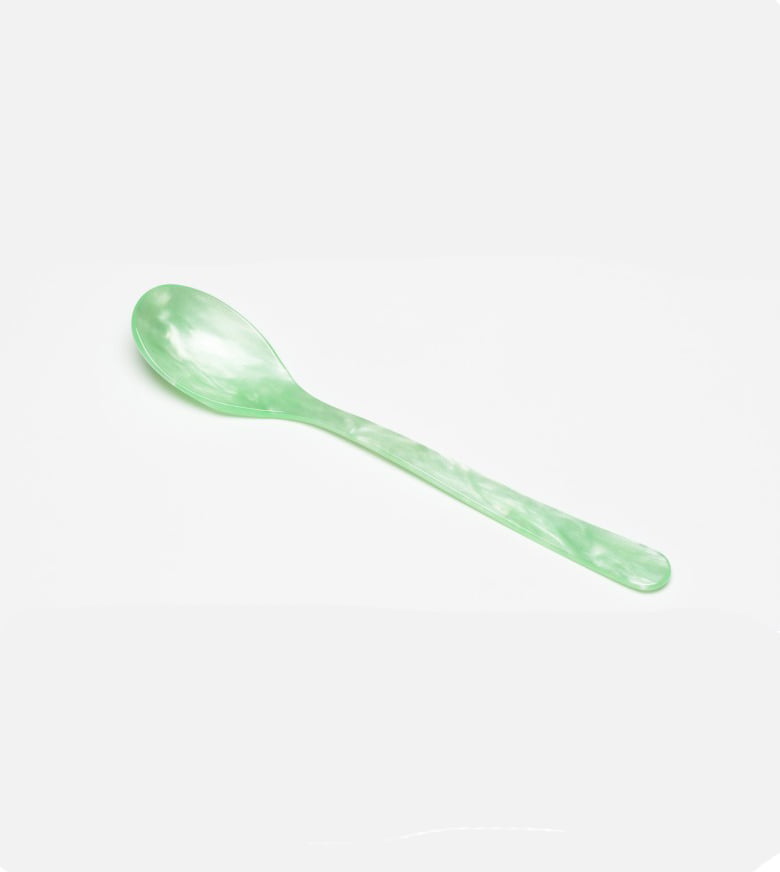 remix by sofie, cutlery, spoon, tablespoon, apple green, green spoon, at home