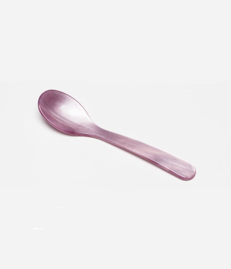 Egg spoon, home sohne, g.f home sohne, G. Schöne, spoonful of plastic, egg spoon, breakfast table, table setting, remix by Sophie, spoonful, egg spoon, cutlery, lilac, lilac, acrylic glass, lilac,