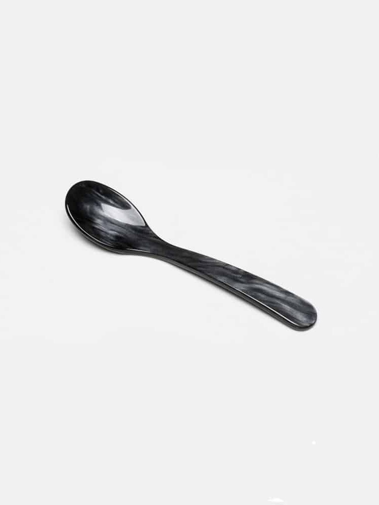 remix by Sofia, spoon, egg spoon, cutlery, acrylic glass, table setting, Easter table, brunch, colored cutlery, colored cutlery, retro cutlery,