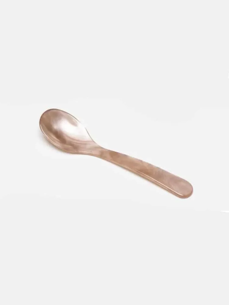 remix by Sofia, spoon, egg spoon, cutlery, acrylic glass, table setting, Easter table, brunch, colored cutlery, colored cutlery, retro cutlery,