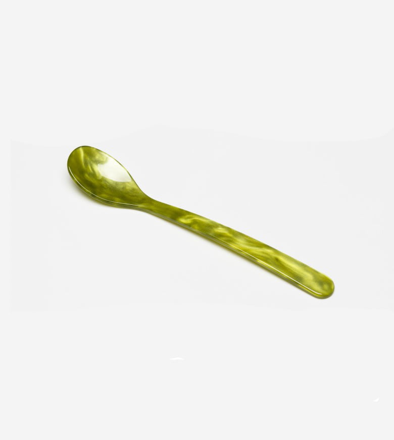 remix by sofie, spoon, cutlery, tea spoon, olive, olive green, olive green spoon, home söhne