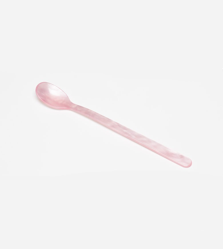 remix by sofie, spoon, long drink spoon, long drink, cutlery, acrylic glass, latte box, cafe latte, peach, home sweets, peaches,