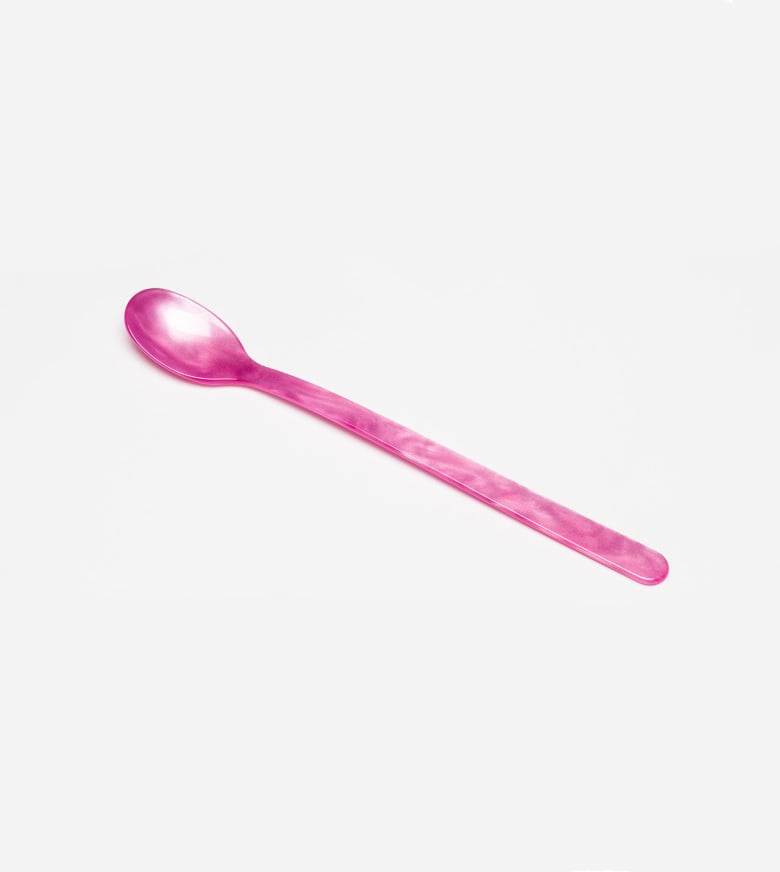 remix by Sofia, spoon, long drink spoon, long drink, cutlery, acrylic glass, pink, pink spoon, home söhne.