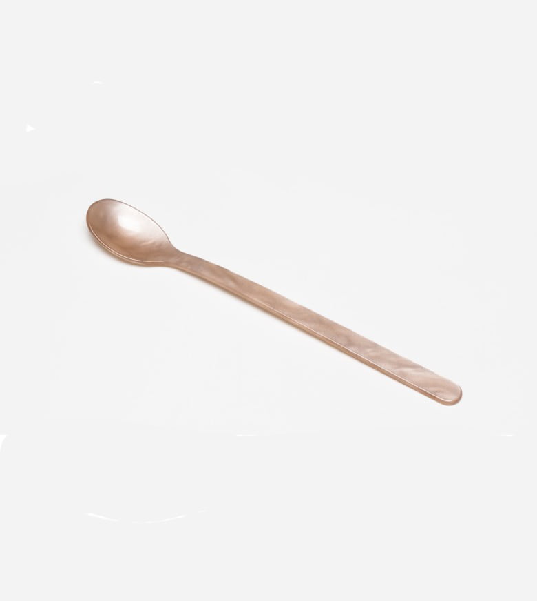 remix by Sofia, spoon, long drink spoon, long drink, cutlery, acrylic glass, beige, beige spoon, home söhne.