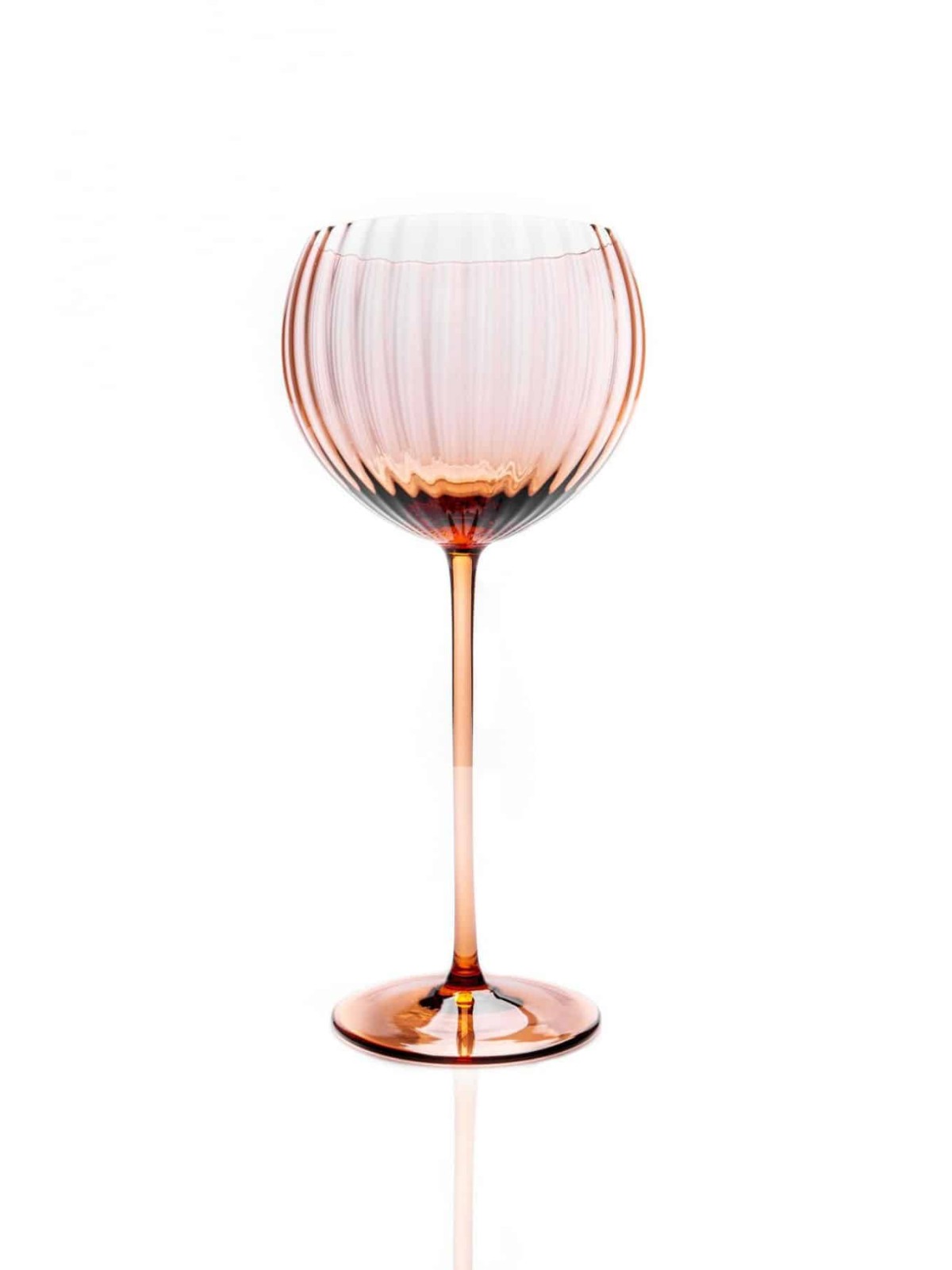 Lyon red wine glass oval - bronze brown