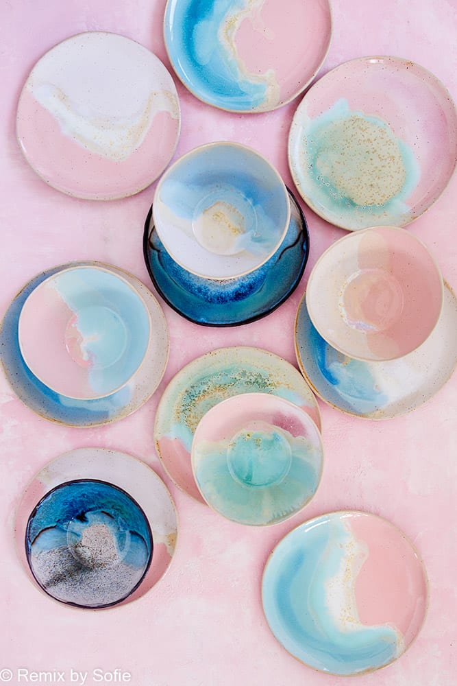 handmade ceramic plates
