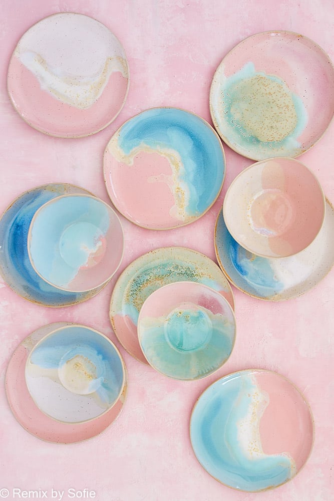 handmade ceramic plates