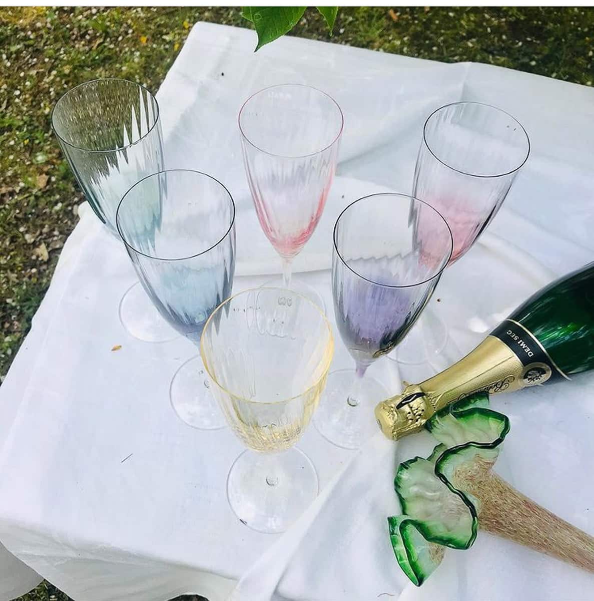 kate champagne flutes, champagne flutes, champagne glasses, remix by Sofia