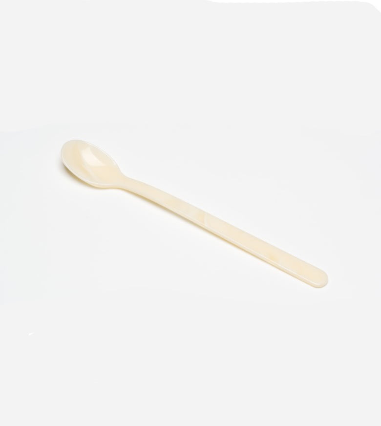 remix by sofie, spoon, long drink spoon, long drink, cutlery, acrylic glass, latte spoon, cafe latte, ivory, home söhne