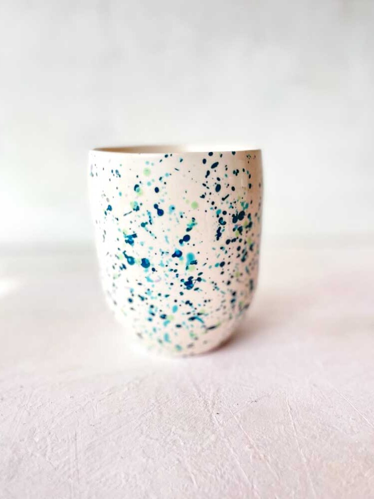 mano ceramic, cortado cup, cup without handle, carnival, remix by Sofia
