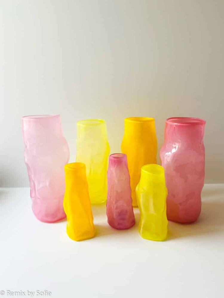 marie retpen vase, vases, flowers vase, mouth blown glass, flower mouth blown vase, curl vase, vase in organic form, curled vase, remix by sofie