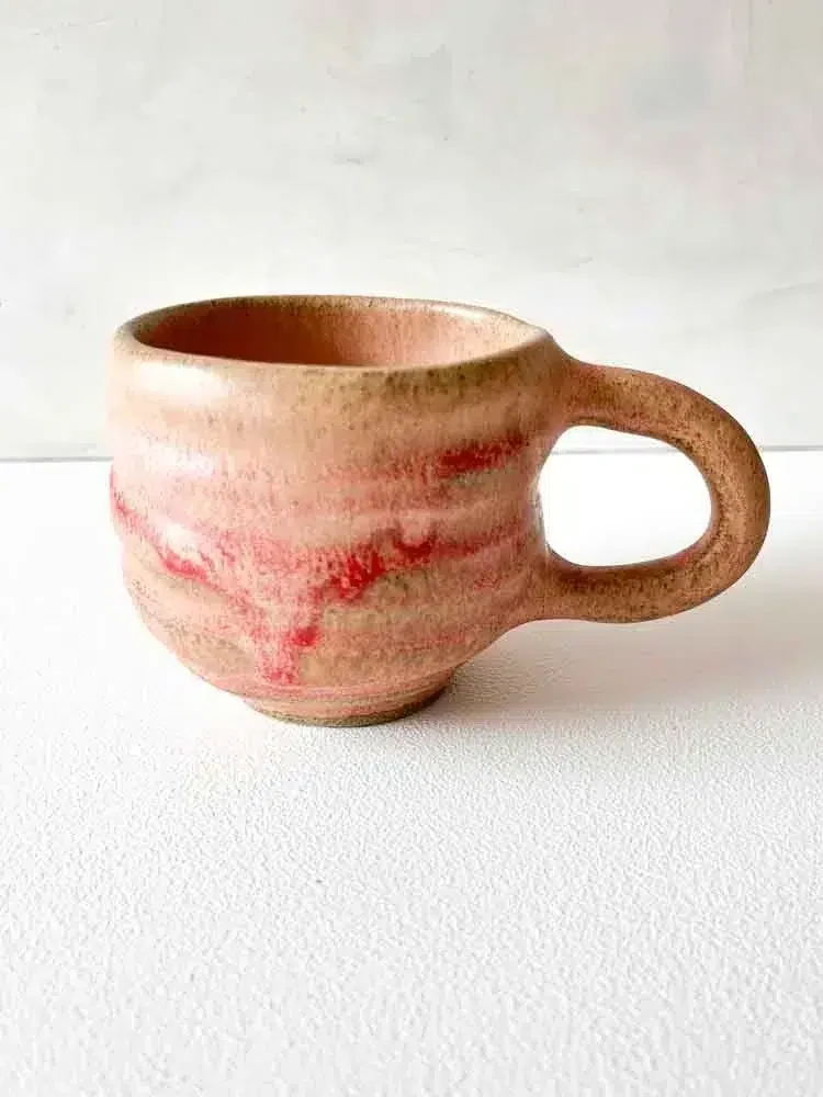 ceramic cup, ceramic cups, ceramic mug, cup with handle, cup without handle, espresso cup, cortado cup, cup, cups, remix by sofie, nice cup wide grooves light yellow, cup in light yellow, ceramic cup, ceramic cups, yellow cup, remix by sofie, mia lindbirk