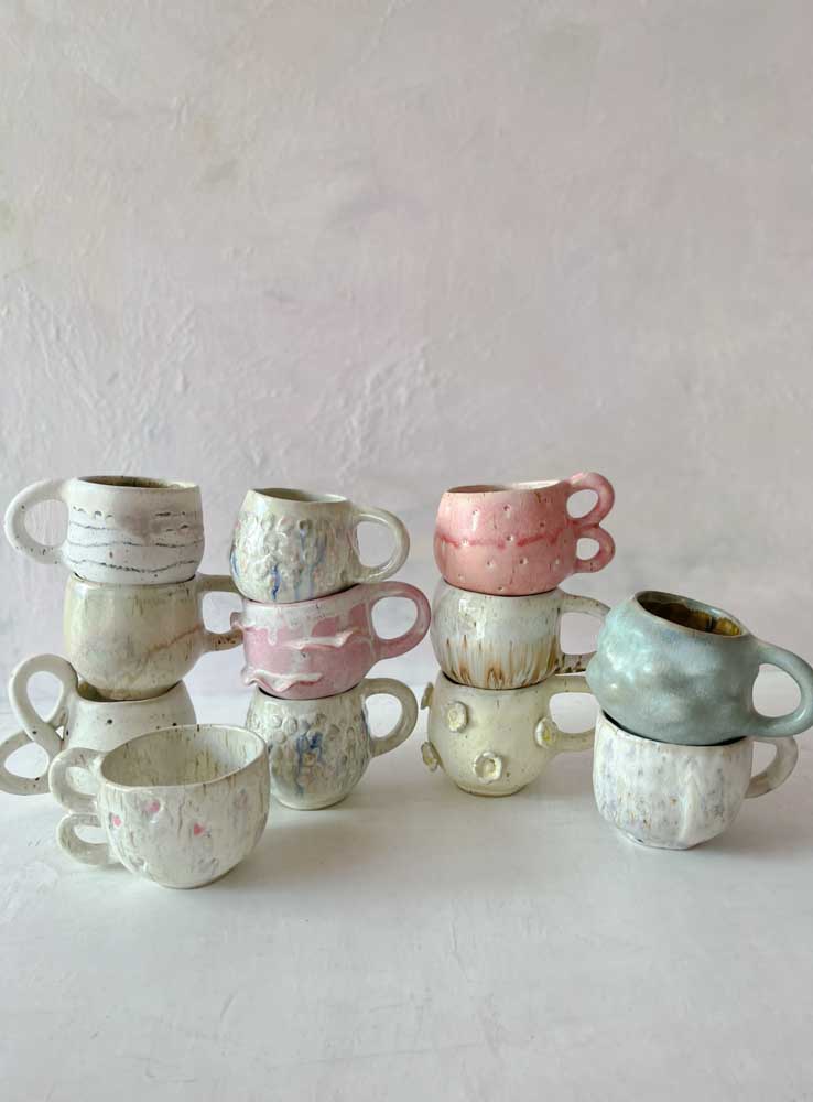 mia lindbirk, handmade cups, ceramic cup, cup, cup with handle, ceramic cups, handmade, made in denmark, design in denmark,