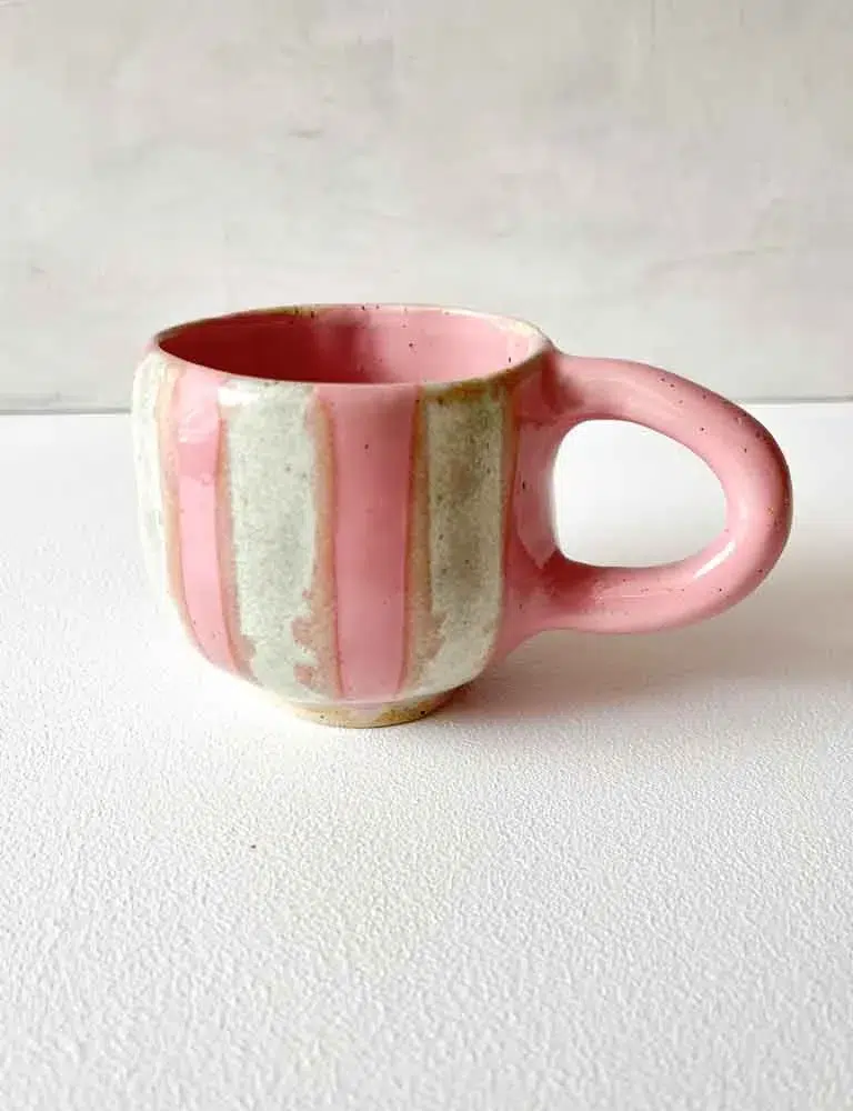 ceramic cup, ceramic cups, ceramic mug, cup with handle, cup without handle, espresso cup, cortado cup, cup, cups, remix by sofie,Hygge cup wide grooves light yellow, cup in light yellow, ceramic cup, ceramic cups, yellow cup, remix by sofie, mia lindbirk