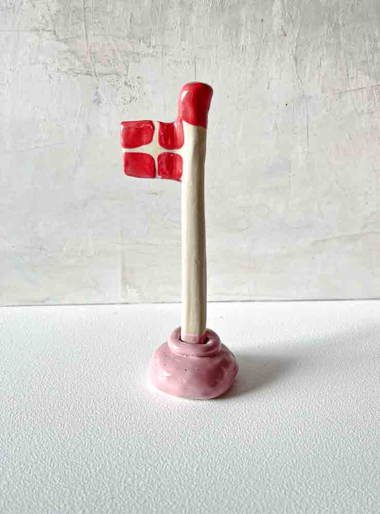 ceramic flag mia lime birch