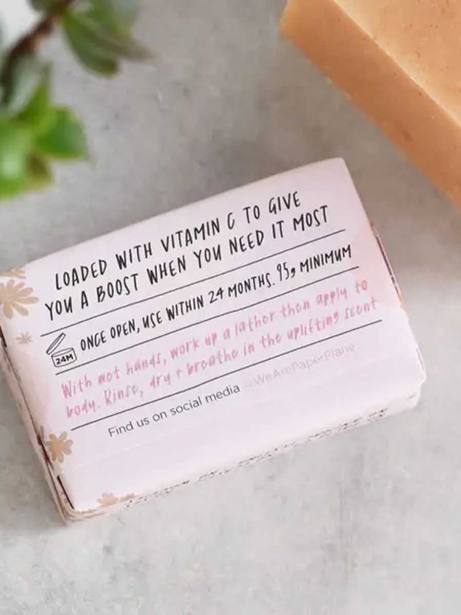 soap bar with orange