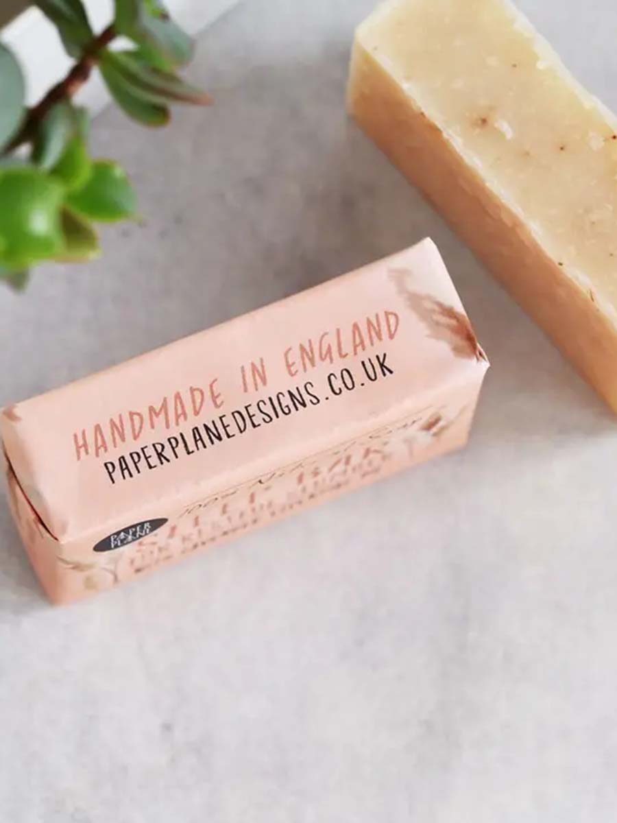 Solid soap with lavender