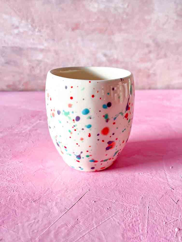 ceramic mug with splash