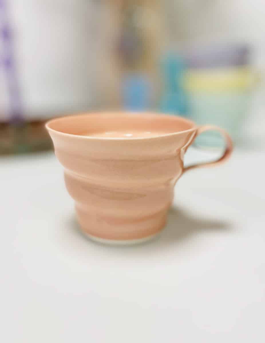 rikke maglesen ceramics, porcelain cup, coffee cup, cup, pastel-colored cup, coffee cup, tea cup.