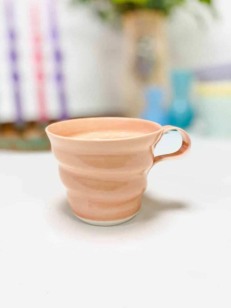 rikke maglesen ceramics, porcelain cup, coffee cup, cup, pastel-colored cup, coffee cup, tea cup.