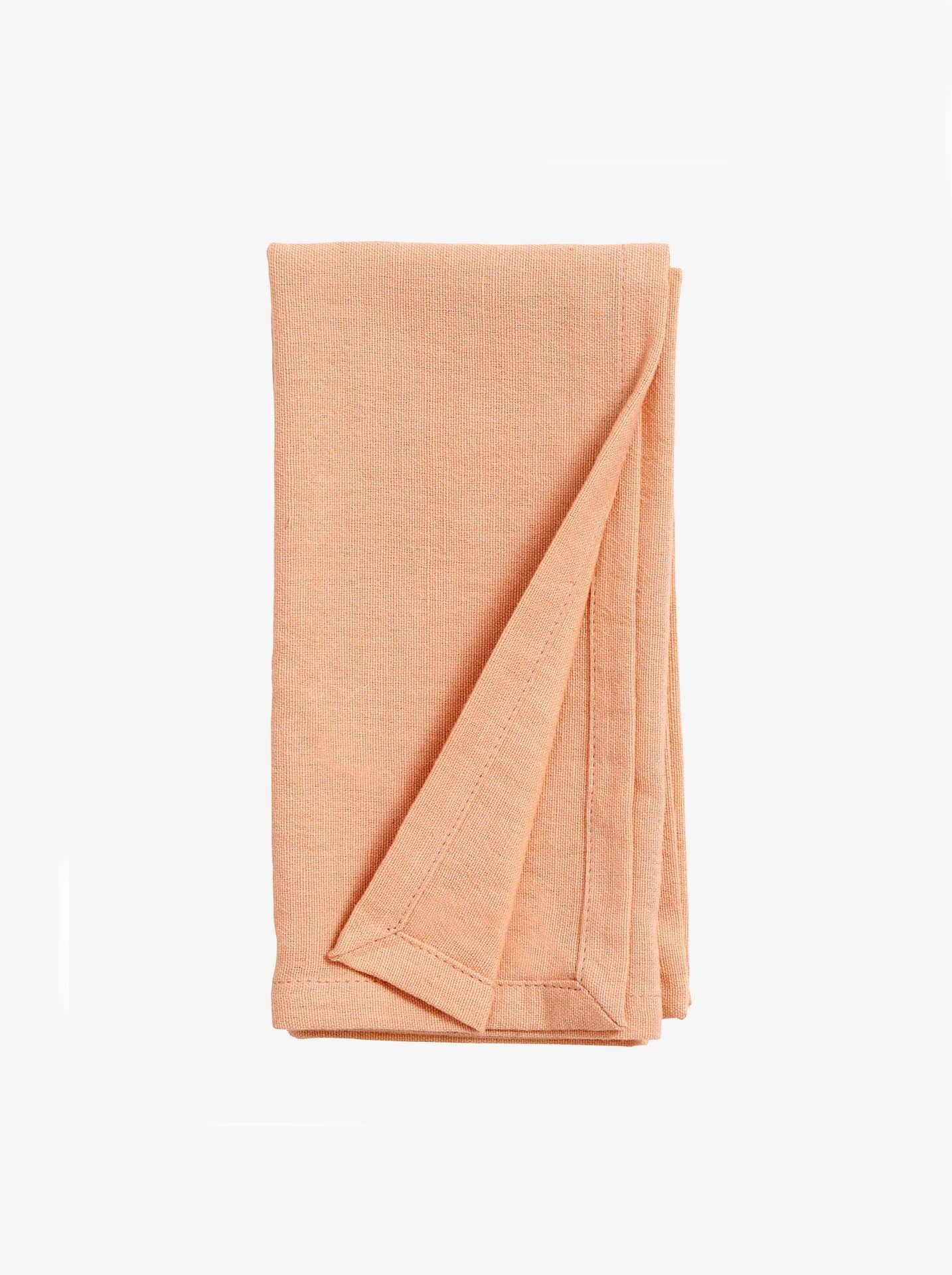 Nordal cloth napkin in peach