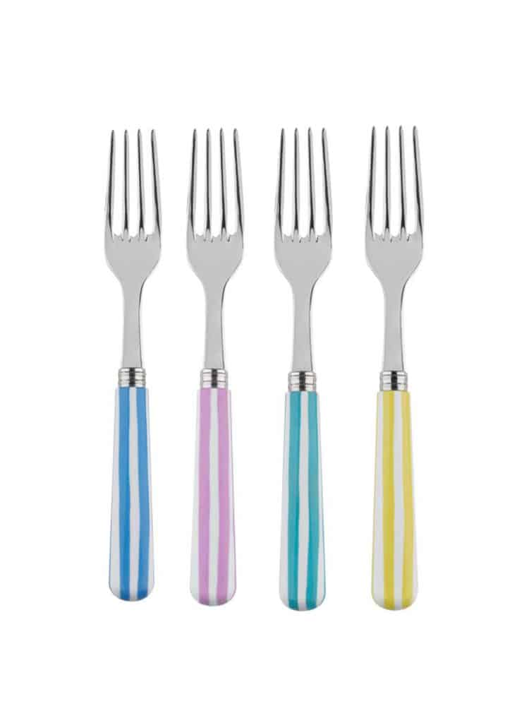 remix by sofie, sabre, sabre paris, french cutlery, cutlery, pop, pop cutlery, french cutlery, forks, colored cutlery, french design, striped cutlery,