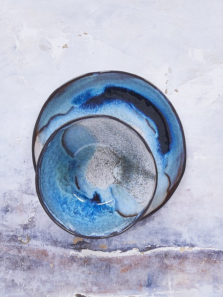 ceramic bowls and plate