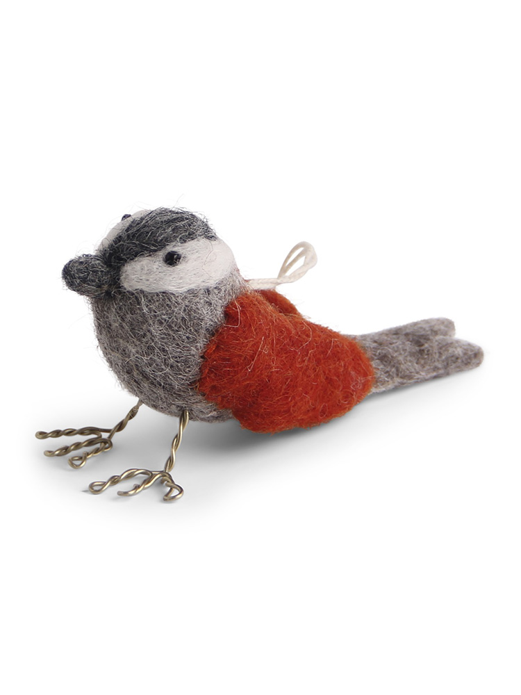 Fairtrade Felt woolen ornaments from Gry & Sif - bird